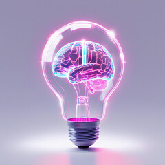 creative light bulb with idea on unique concept image
