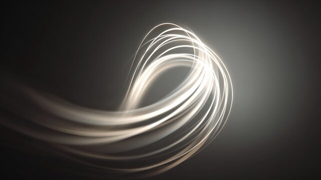 glowing abstract energy flame loop, minimalist visual with ethereal flow, soft illumination, dreamy monochrome light trails, loop-ready composition