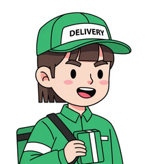 Delivery Vector Illustration Efficient Express Free Shipping for Online Shop & E-commerce with Courier Services Bike, Motorcycle, Truck, Handcart