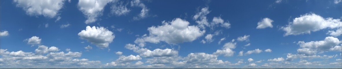 Obraz premium Panoramic 360 degrees view of clouds hdr sky nature landscape bright blue environment