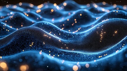 Electric Blue Data Streams