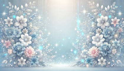 キラキラ光る華やかな壁紙