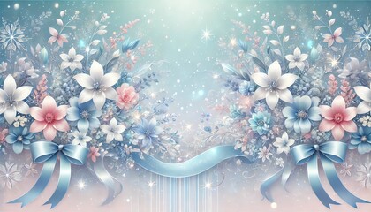 キラキラ光る華やかな壁紙