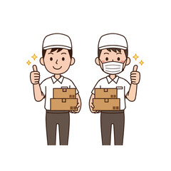 Delivery Vector Illustration Efficient Express Free Shipping for Online Shop & E-commerce with Courier Services Bike, Motorcycle, Truck, Handcart