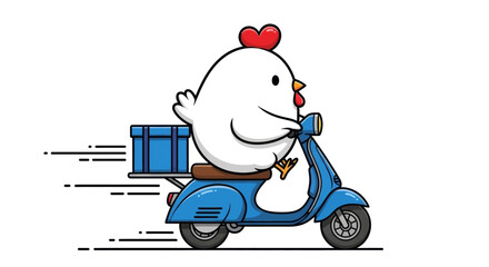 Delivery Vector Illustration Efficient Express Free Shipping for Online Shop & E-commerce with Courier Services Bike, Motorcycle, Truck, Handcart