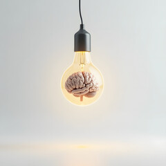 Idea concept of creative shown in the bulb image