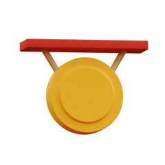 Traditional Chinese Gong Icon - Cultural Musical Instrument Symbol