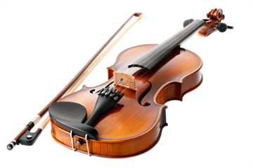  violin isolated on white  background PNG, AI GENERATED