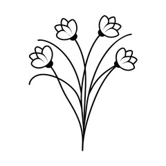 vector illustration of a flower