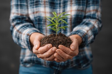 Hope in hands, new life.