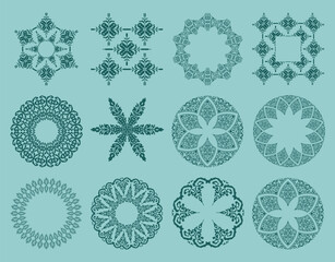 Authentic Riau Malay Traditional Graphic Elements