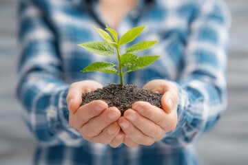 Hands Holding New Growth