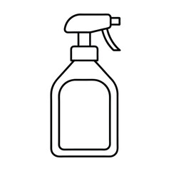 Sanitizer icon for pet use minimal vector on white background