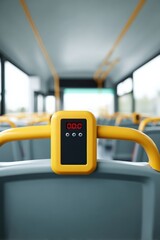 Dashboard alert indicating smooth battery performance, Electric school bus