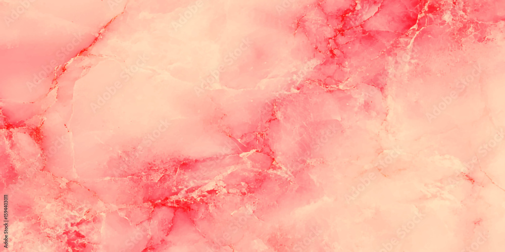 Poster red background with subtle marble texture and geometric accents for design, abstract red and pink ma