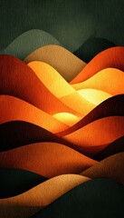 Abstract Hills Landscape