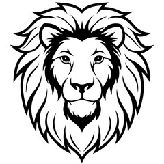 Obraz premium lion head vector