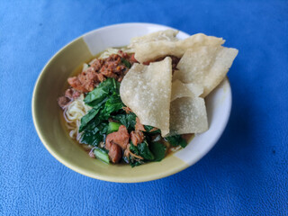 Chicken noodles or wonton chicken noodles are one of the most popular noodle dishes in Indonesia.