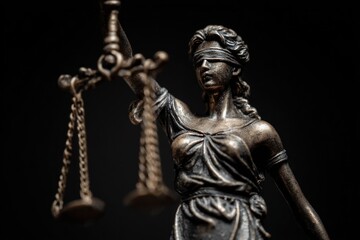 Obraz premium Bronze statue of Lady Justice (2)