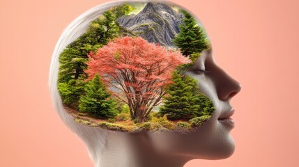 Nature within the human mind's landscape.