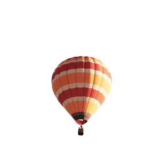 Naklejka premium Serene Flight of a Bright Hot Air Balloon