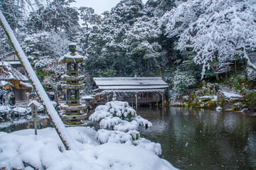 雪の兼六園