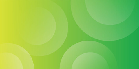Vibrant Green and Yellow Abstract Circles Background