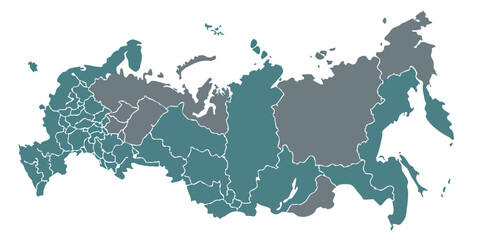 Detailed Map of Russia's Administrative Divisions