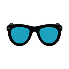 blue sunglass vector illustration