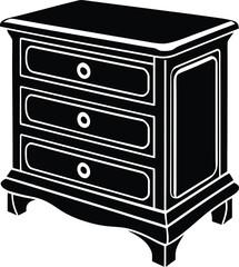 Obraz premium chest-of-drawers-silhouette--drawer-icon--drawer-s (1).eps