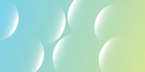 Abstract Gradient Background with Transparent Circles and Soft Pastel Colors