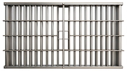   jail bars isolated on white background PNG, AI GENERATED