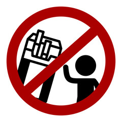 No cigarettes for minor / children