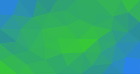 Green Blue Triangular Pattern Background Vector low polygonal gradient Design