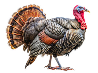  turkey isolated on white background PNG, AI GENERATED