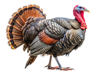  turkey isolated on white background PNG, AI GENERATED