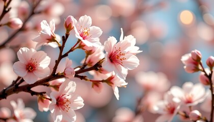 Obraz premium Delicate Blossoms Soft Pastel Serenity