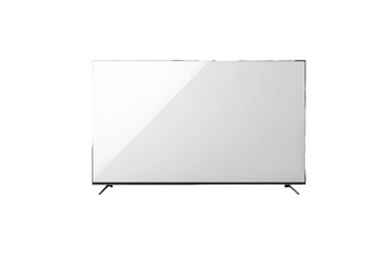 Modern minimalist white television screen
