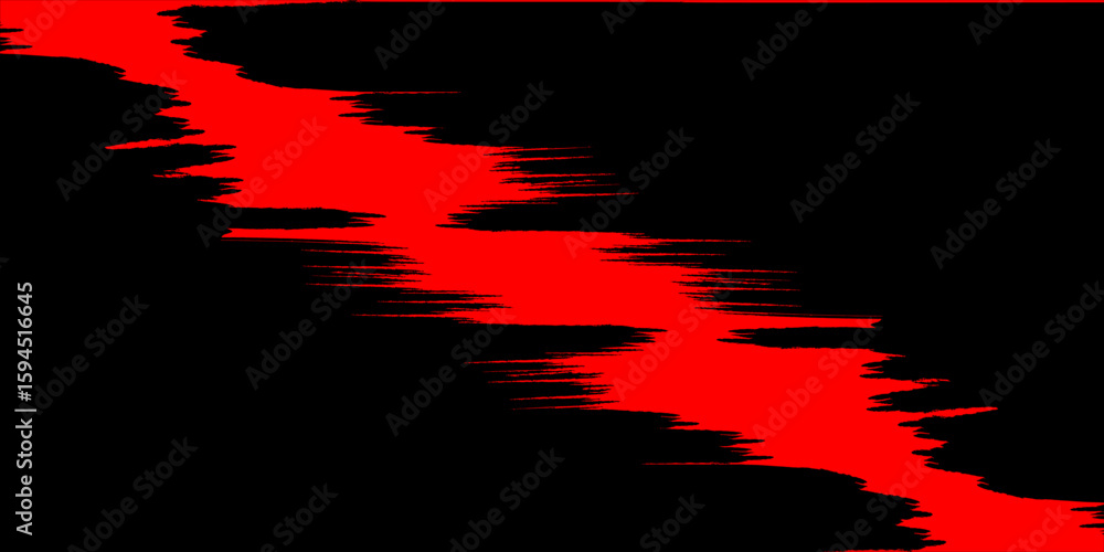 Poster black on red background. vector dots glitter or halftone glitter pattern texture pop art style backg