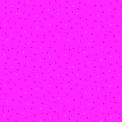 Seamless monochrome neon pink small polka dot pattern.