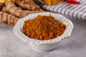 Indian spices - Curry powder heap
