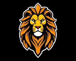 Fototapeta premium lion head vector