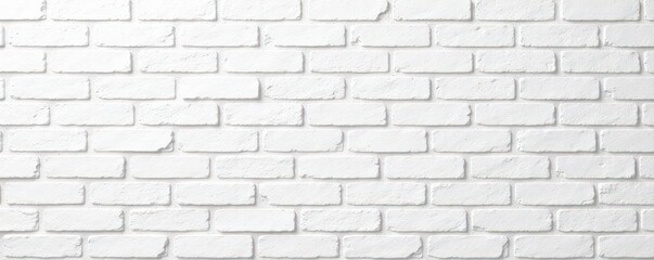 Fototapeta premium Clean white brick wall texture, subtle shadow detail, pattern, masonry, page