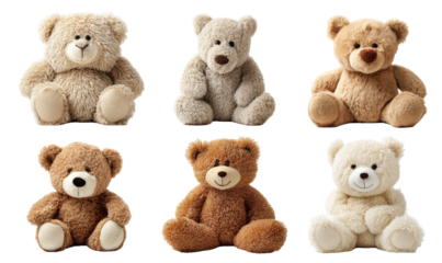 Assorted teddy bears
