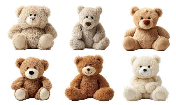 Assorted teddy bears