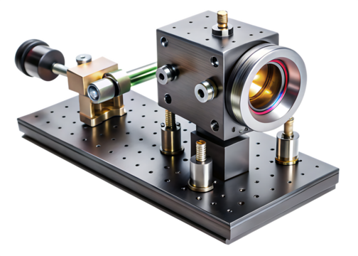 laser interferometer isolated on white background PNG, AI GENERATED