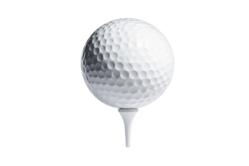 Golf ball and vibrant rainbow tennis racket
