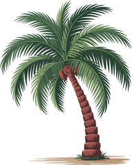 Vector palm tree
