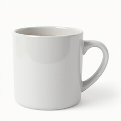 white cup isolated on white