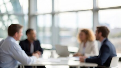 Leadership Forum Blur &mdash; group of executives in a soft-focus seminar setting
